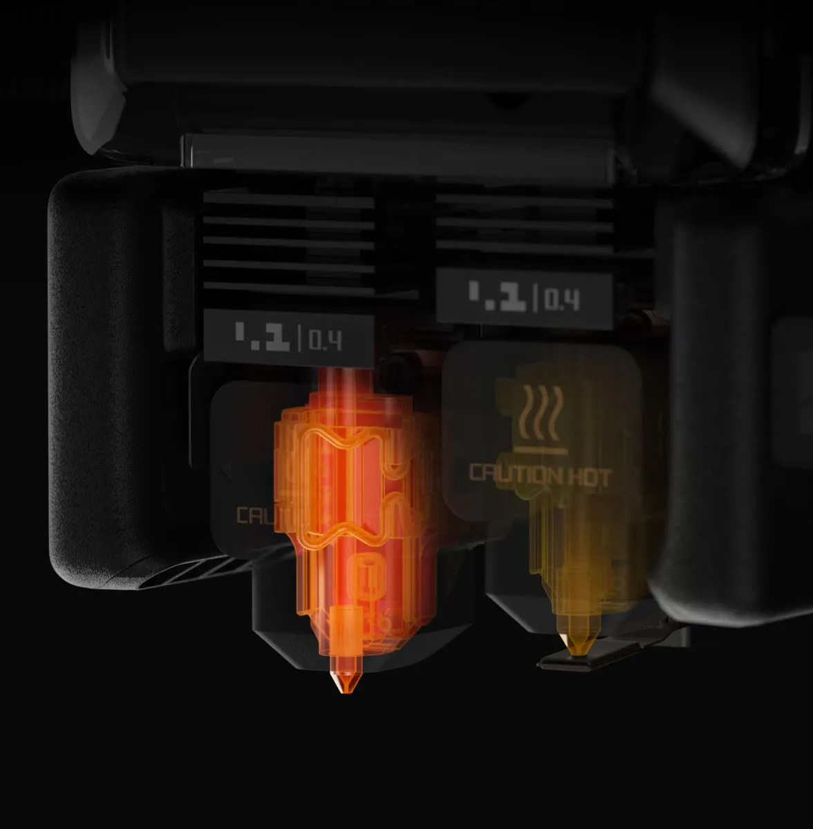 High-temperature hotend up to 350 °C