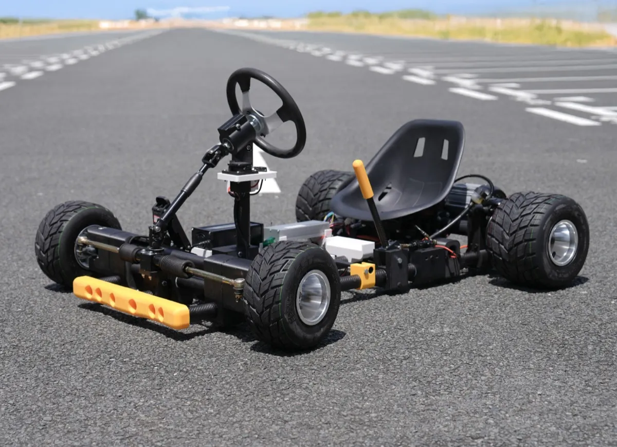 Go-kart frame in PAHT-CF