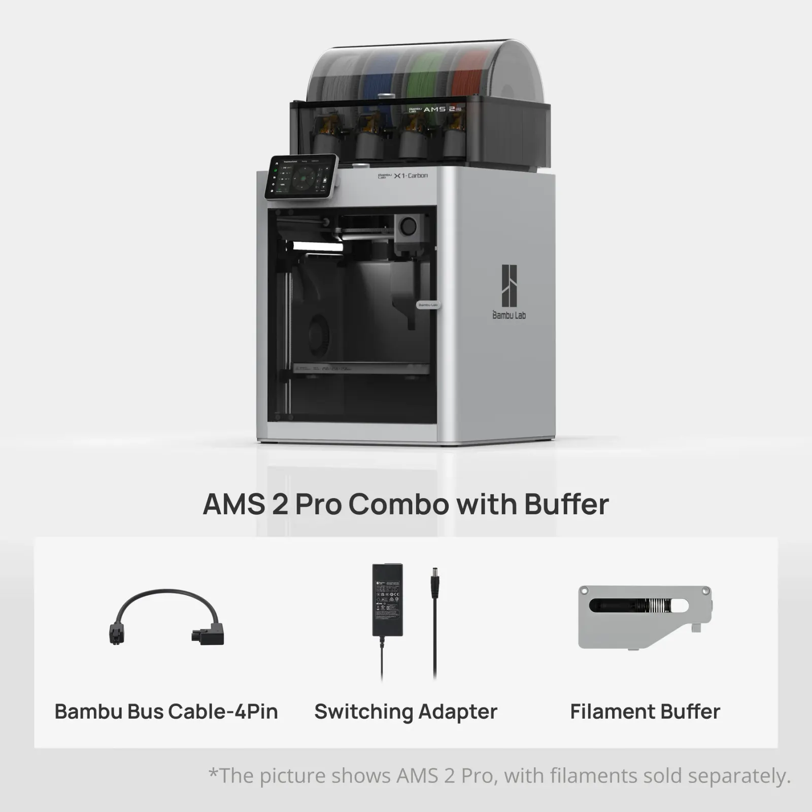 Bambu Lab X1 Carbon Combo s AMS 2 Pro + Buffer