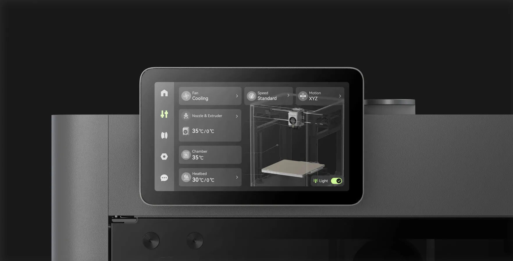 New 5" touchscreen