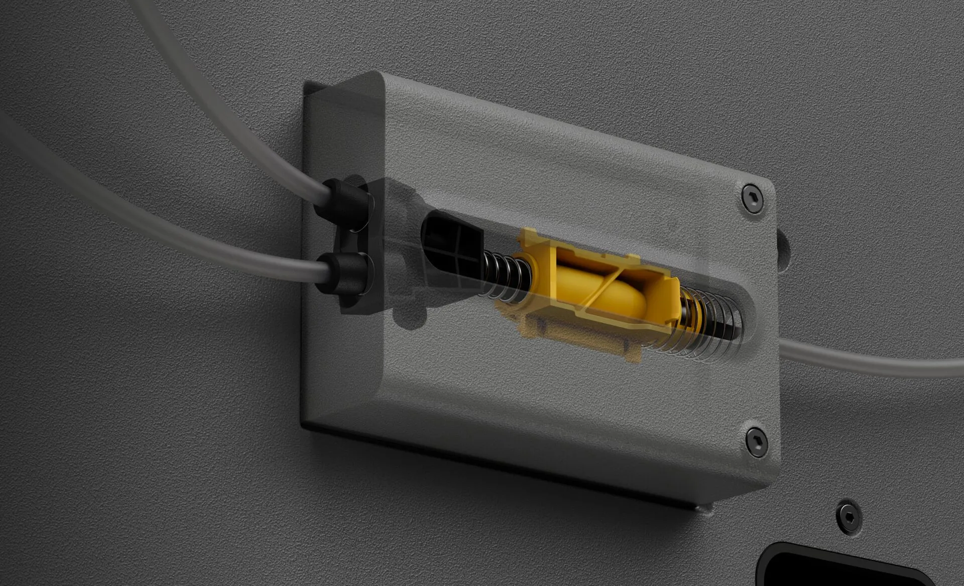 Built-in 2-in-1 buffer