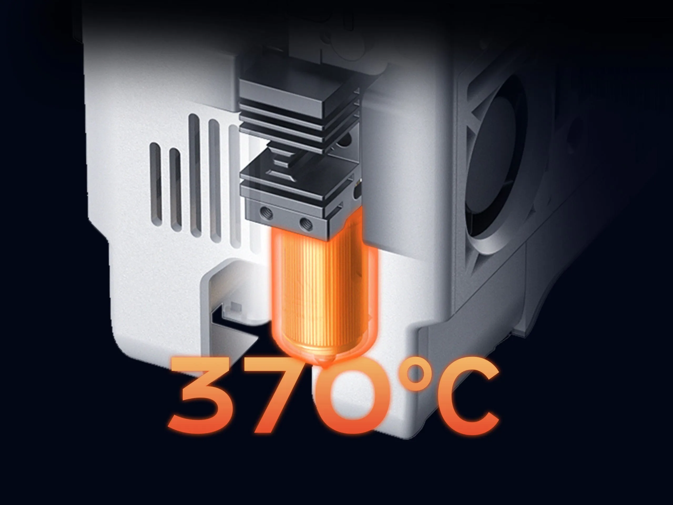 Nozzle up to 370 °C
