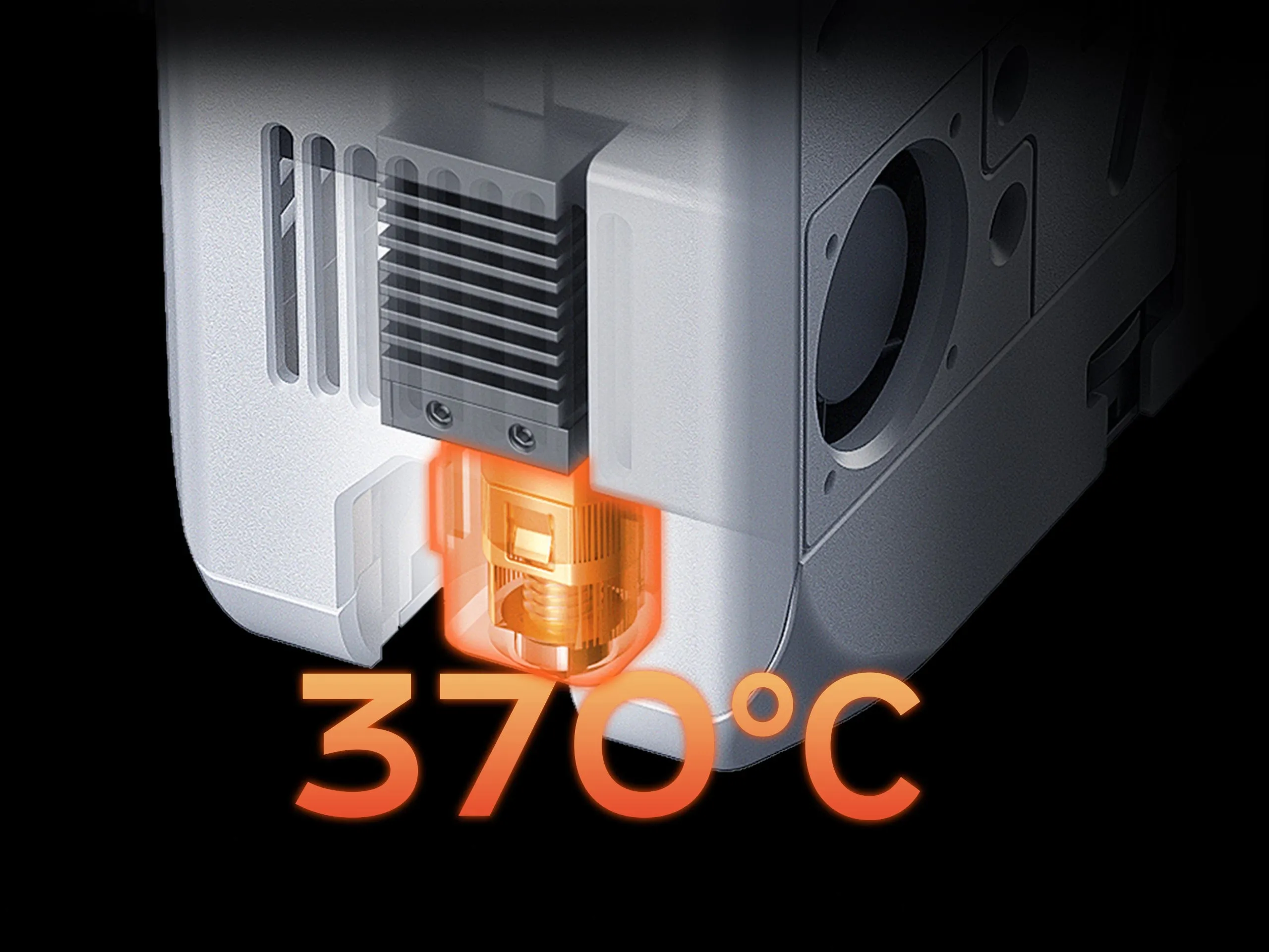 Nozzle up to 370 °C