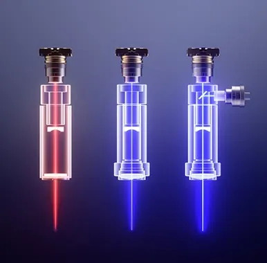 Jemná laserová stopa