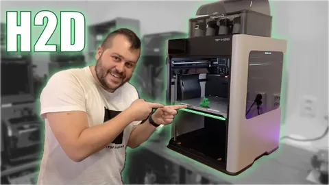 Bambu Lab H2D - Vybalení/Unboxing, Nastavení a Tisk - Česky
