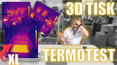 Celá naše 3D tisková farma pod termokamerou: Bambu, Prusa, Qidi, Creality, Elegoo a další!