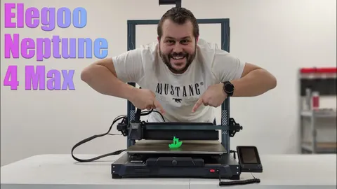Elegoo Neptune 4 Max - Vybalení/Unboxing, Nastavení a První tisk Česky