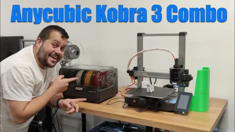 Anycubic Kobra 3 Combo - Vybalení/Unboxing, Nastavení a První tisk Česky