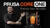 Prusa CORE One+ in action — official Prusa product video thumbnail showing the printer operating