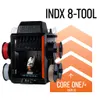 Official Prusa product image of the INDX 8-Tool Conversion Kit for CORE One+ (Gen 2), isolated product view.