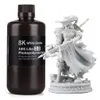 ELEGOO 8K ABS-Like Resin V3.0 White Smoke bottle with a white printed miniature on a clean white background