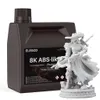 ELEGOO 8K ABS-Like Resin White Smoke large-format container with white miniature, shown on white background