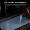ELEGOO ABS-Like Resin V3.0 Pro grey resin being poured into a resin 3D printer