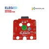 Rear solder-trace side of the ELEGOO OrangeStorm Giga hotend adapter PCB on a white background