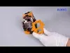 ELEGOO OrangeStorm Giga printhead thermistor replacement tutorial—alternate close-up view