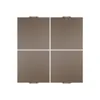 ELEGOO OrangeStorm Giga heated bed plate assembly set, four PEI magnetic platforms on white background