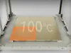 ELEGOO OrangeStorm Giga heated bed in printer context, showing the four independently heated plate sections