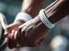 White flexible 3D-printed wristband in use, official ELEGOO Rapid TPU 95A application image