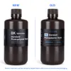 ELEGOO 8K Standard Photopolymer Resin Space Grey 1 kg bottle showing current and previous packaging side by side on white.