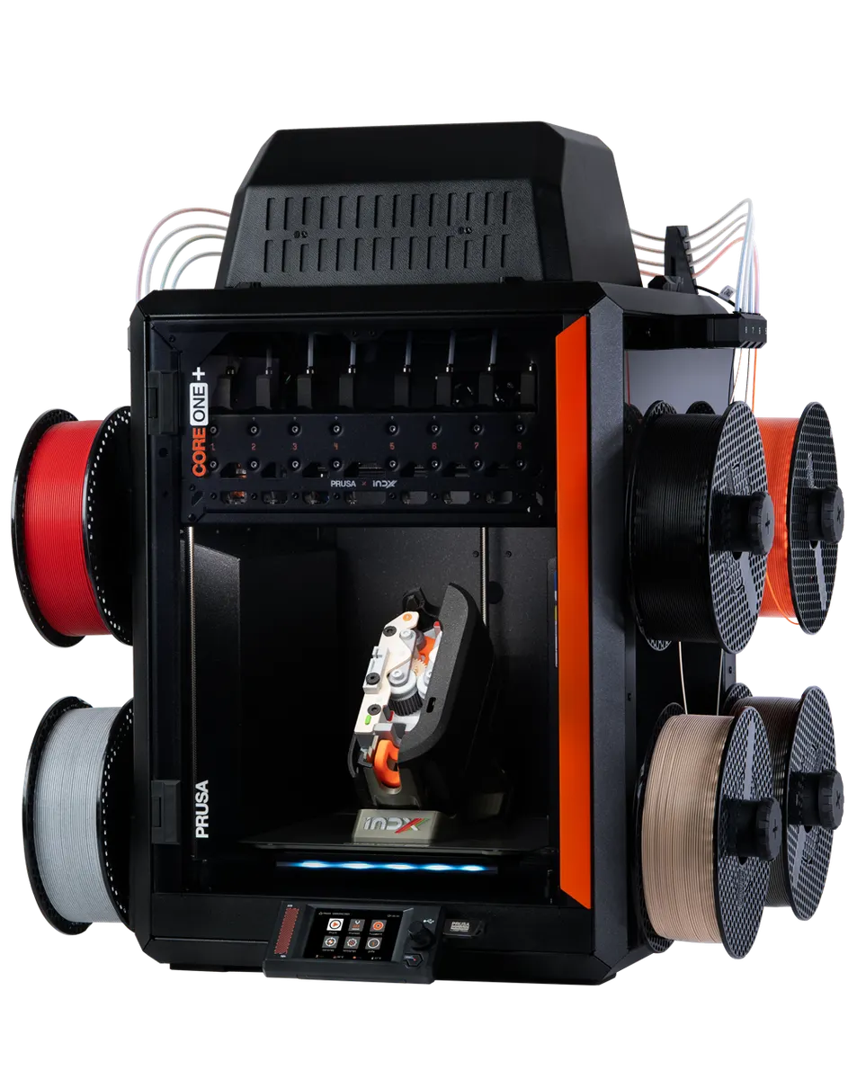 Prusa CORE One+ (Gen 2) printer product view — official manufacturer asset.