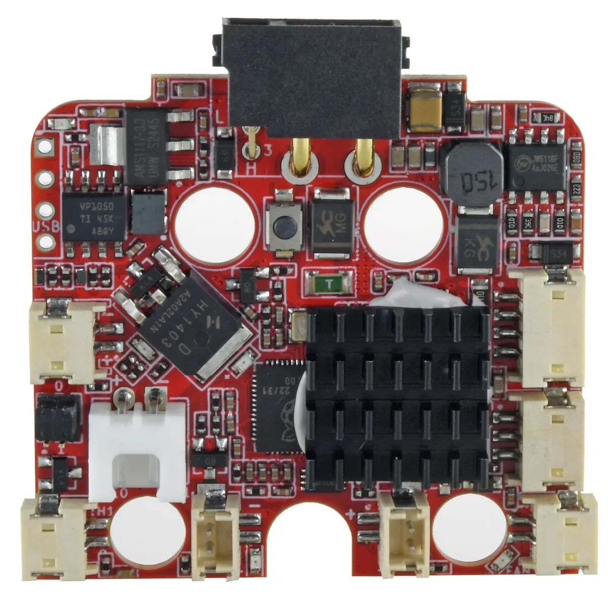 ELEGOO OrangeStorm Giga hotend adapter PCB / toolhead board, clean component view on a neutral background