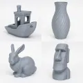 Smart Print ABS+ silver (stříbrná) 1 kg