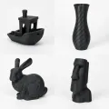 Smart Print ASA glass fiber black (černá) 1 kg