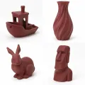 Smart Print PETG + CF red (červená) 1 kg