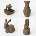 Smart Print PLA wood black walnut (hnědá) 1 kg