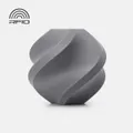 Bambu Lab PETG Matte Gray printed sample on a neutral background; RFID graphic included. Best verified gray-specific image, rather than a front view of the 1 kg spool.