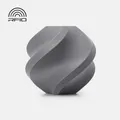 Bambu Lab PETG Matte Gray (35102), 1 kg variant: gray printed spiral vase on a neutral background with RFID graphic. Best verified gray-specific image; depicts a print sample, not the filament spool.