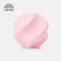 Bambu Lab PETG Matte Pink printed spiral vase on a neutral background, 600 x 600. Best verified pink-specific image; shows a printed sample rather than the 1 kg filament spool. Includes an RFID graphic.