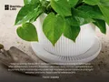 Official Bambu Lab PETG Matte context image showing a white printed planter and matching tray; includes manufacturer branding and explanatory text.