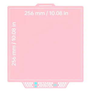 BIQU Panda CryoGrip Pro Glacier – placa de impresión rosa de doble cara para Bambu Lab