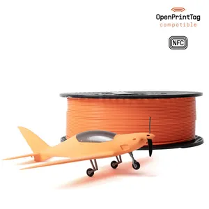 Official Prusa main product image for Prusament PLA Lightweight Coral Orange 1kg (NFC). Image linked from the exact manufacturer listing; resolution and background could not be independently verified.