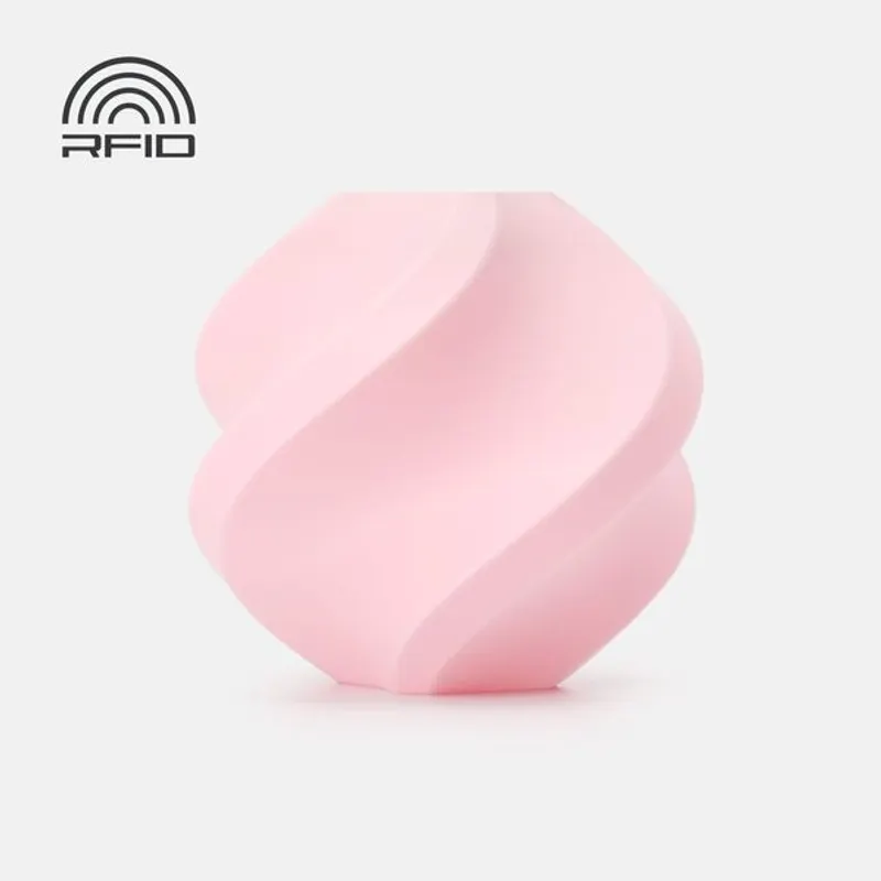 Bambu Lab PETG Matte Pink printed spiral sample on a neutral background; retailer product image, not a spool or package view.